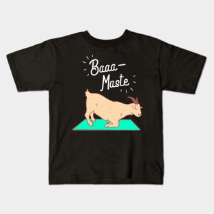 funny goat yoga mask design,mask maker gifts,mask maker quarantine 2020, quarantine Kids T-Shirt